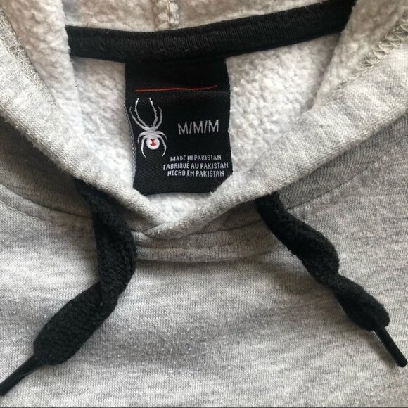 Spider Grey Hoodie Adult Med - Picture 4 of 9